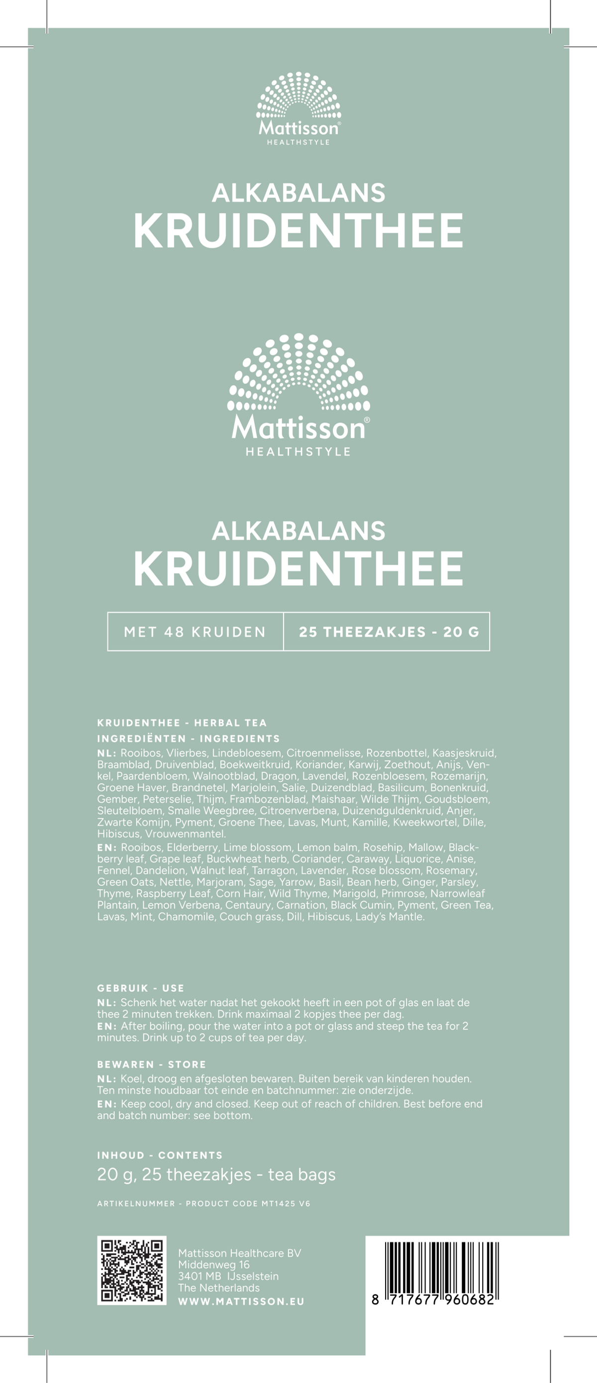 AlkaBalans Kruidenthee afbeelding van document #1, label
