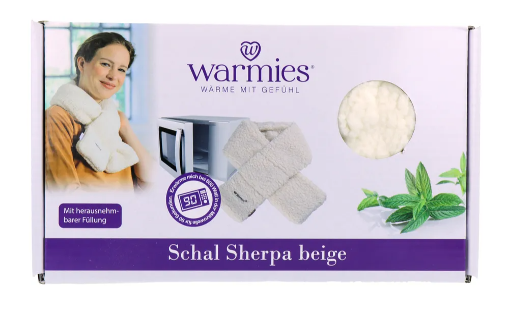 Warmies Warmte Shawl Sherpa Beige afbeelding