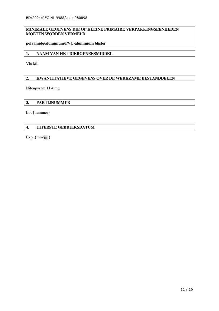 Vlo Kill Katten en Kleine Honden afbeelding van document #11, leaflet