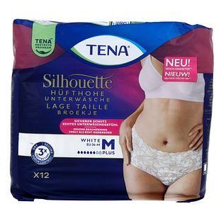 TENA Silhouette Underwear Low Waist White M Plus 12ST