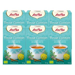 Yogi Tea Throat Comfort Voordeelverpakking 6x17ST Yogi Tea Throat Comfort Voordeelverpakking 6x17ST