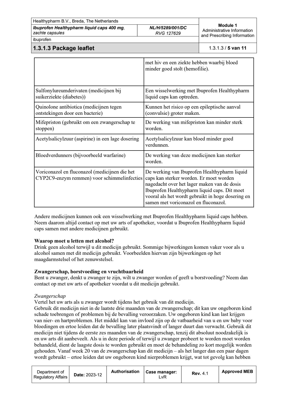 Ibuprofen 400mg Liquid Caps afbeelding van document #5, leaflet