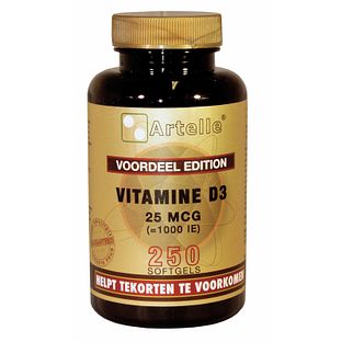 Artelle Vitamine D3 25mcg 250ST