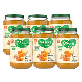 Olvarit 6m+ Pompoen Kip Aardappel 200GR