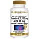 Golden Naturals Vitamine K2 200mcg & D3 25mcg Capsules 180VCP Golden Naturals Vitamine K2 200mcg & D3 25mcg Capsules 180VCP
