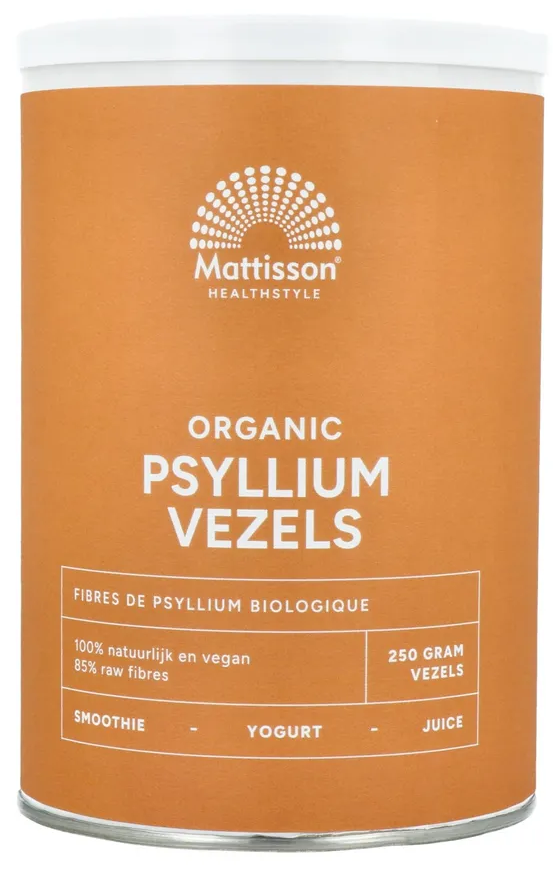 Mattisson HealthStyle Organic Psyllium Vezels 250GR