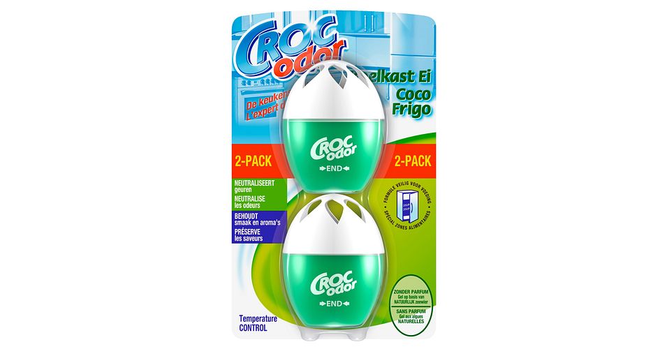 Croc Odor Desodorante Frigorífico Grande XL (pack de 3, total