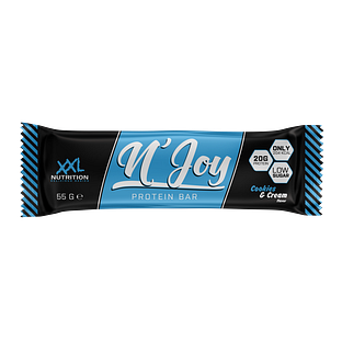 XXL Nutrition N'Joy Protein Bar - Cookies & Cream 55GR