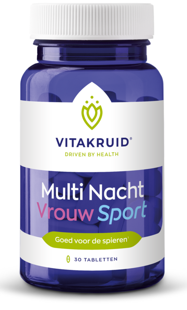 Vitakruid Multi Nacht Vrouw Sport 100% Vegan 30