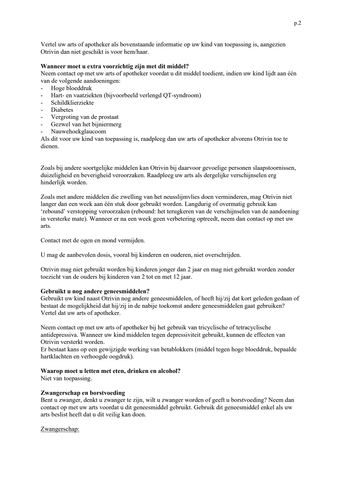 Xylometazoline HCI 0,5 mg/ml Kinder Neusspray bij een verstopte neus afbeelding van document #2, leaflet