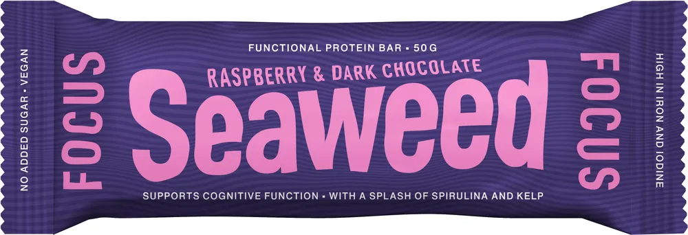 Seaweed Focus Proteinbar Raspberry & Dark Chocolate 50GR