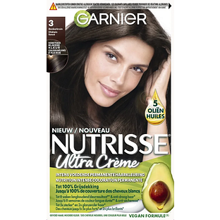Garnier Nutrisse Ultra Crème 3 Donkerbruin 1ST Garnier Nutrisse Ultra Crème 3 Donkerbruin 1ST