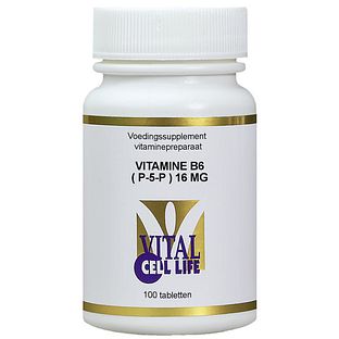 Vital Cell Life Vitamine B6 (P-5-P) 16mg Tabletten 100TB Vital Cell Life Vitamine B6 (P-5-P) 16mg Tabletten 100TB
