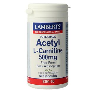 Lamberts Acetyl-L-Carnitine 500mg Capsules 60CP