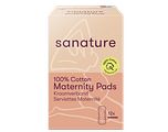 Sanature 100% Cotton Maternity Pads Kraamverband 12ST