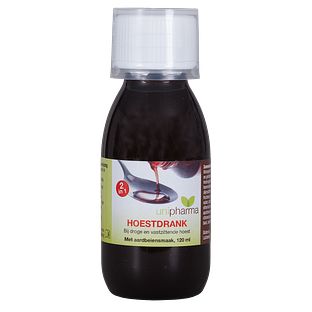 Unipharma Hoestdrank 2-in-1 met aarbeiensmaak 120ML