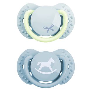 Difrax LOVI Pacifier Dynamic Newborn Baby Shower Boy - Fopspeen 2ST