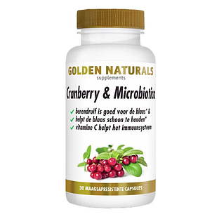 Golden Naturals Cranberry & Microbiotica Capsules 60VCP