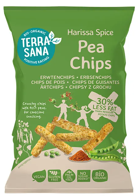 TerraSana Harissa Spice Pea Chips