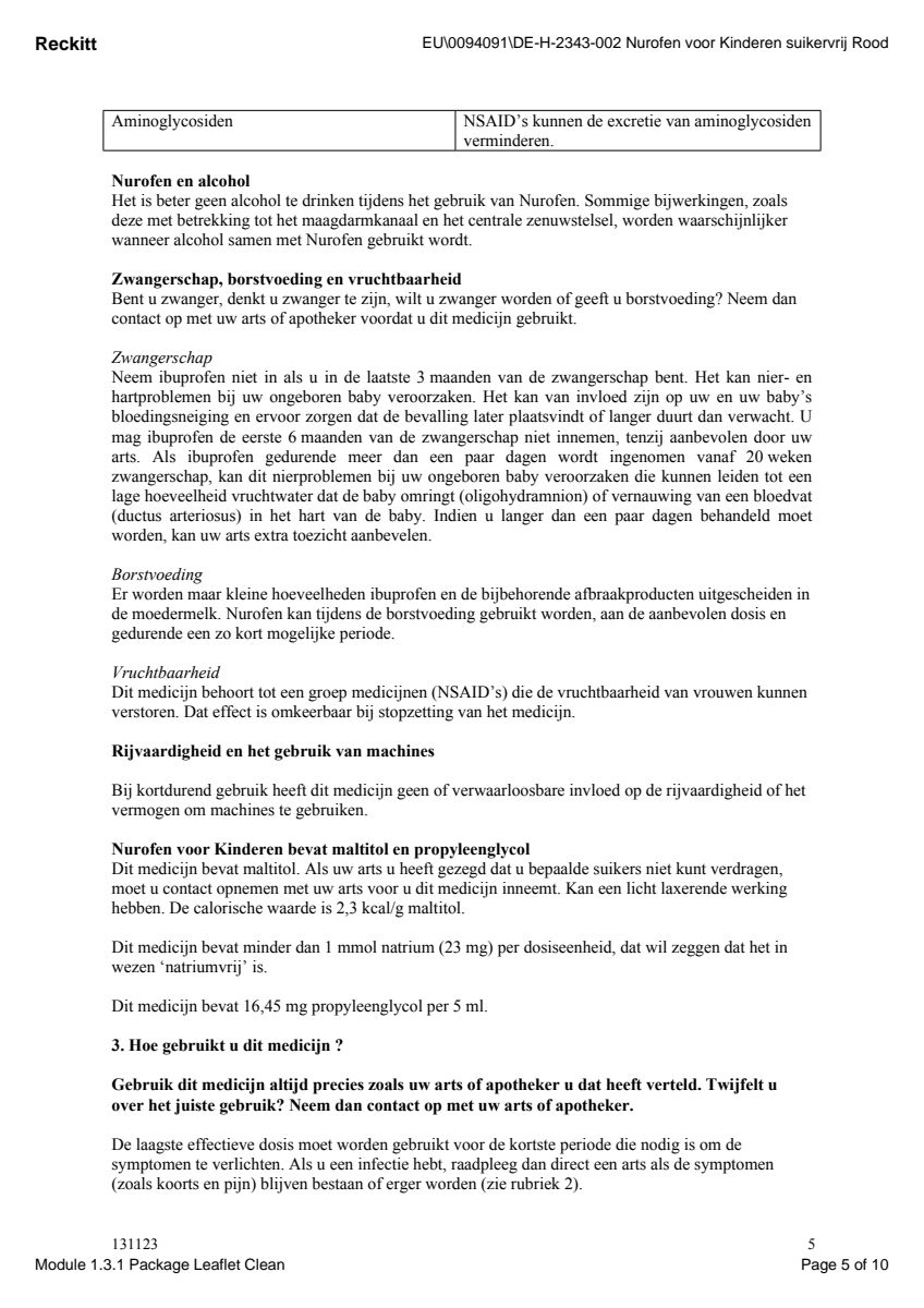 voor Kinderen Aardbei Suspensie afbeelding van document #5, leaflet