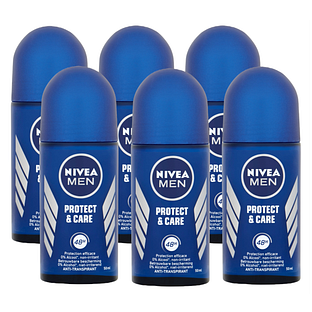 Nivea Men Protect & Care Roll-on Voordeelverpakking 6x50ML