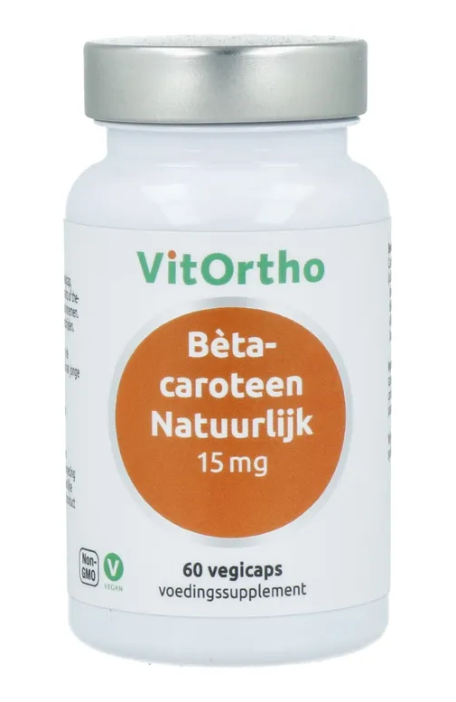 VitOrtho B&egrave;ta-Caroteen Natuurlijk 15mg Capsules