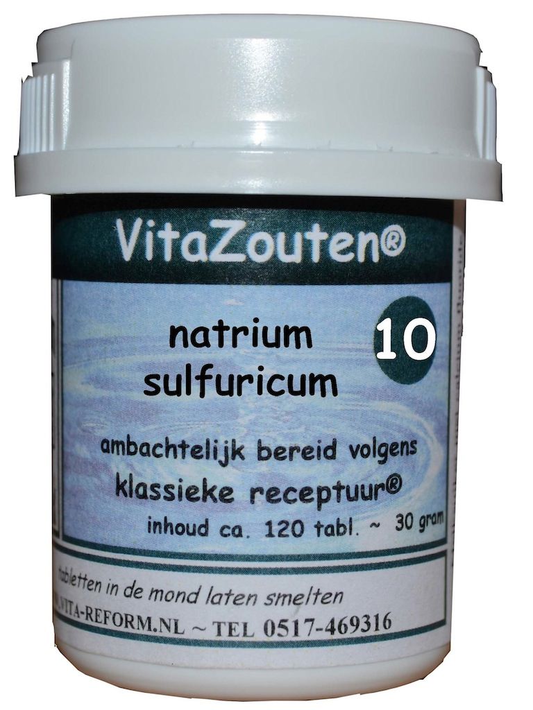Vita Reform Van der Snoek Vita Reform Vitazouten Nr. 10 Natrium Sulfuricum 120TB
