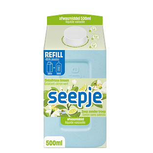 Seepje Afwasmiddel Refill Tintelfrisse Limoen 500ML Seepje Afwasmiddel Refill Tintelfrisse Limoen 500ML