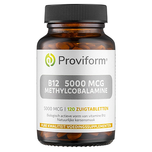 Proviform B12 5000mcg Methylcobalamine Zuigtabletten 120ZTB Proviform B12 5000mcg Methylcobalamine Zuigtabletten 120ZTB
