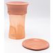 Difrax 360 Degrees Cup Peach 1ST beker met deksel Difrax 360 Degrees Cup Peach 1ST beker met deksel