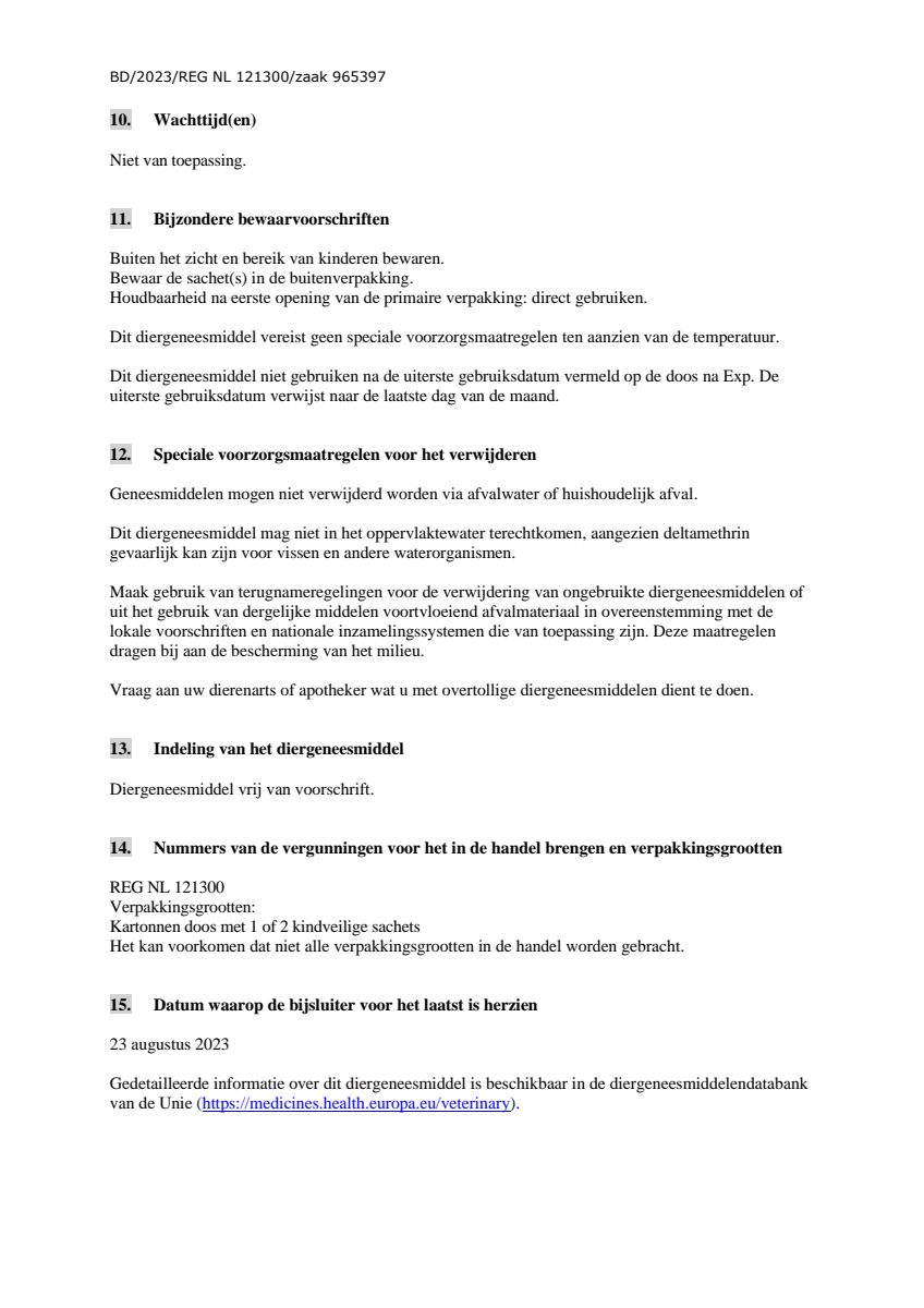 FIPROtec tegen Vlooien en Teken Extra Grote Honden afbeelding van document #16, leaflet
