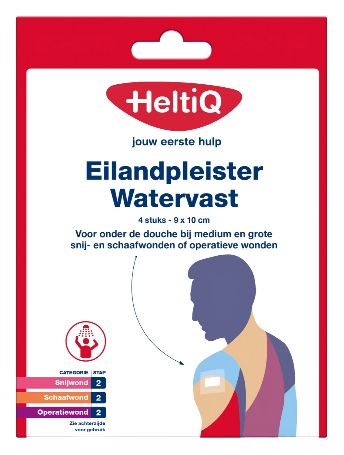 HeltiQ Eilandpleisters Watervast 9x10cm afbeelding