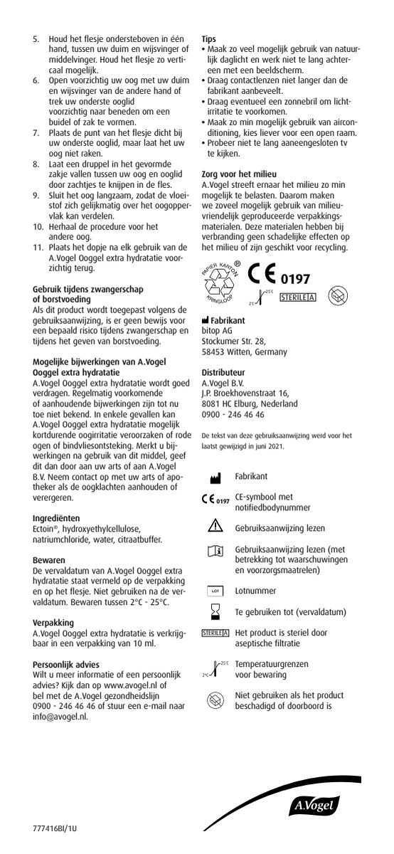 Ooggel Extra Hydratatie afbeelding van document #2, instructions