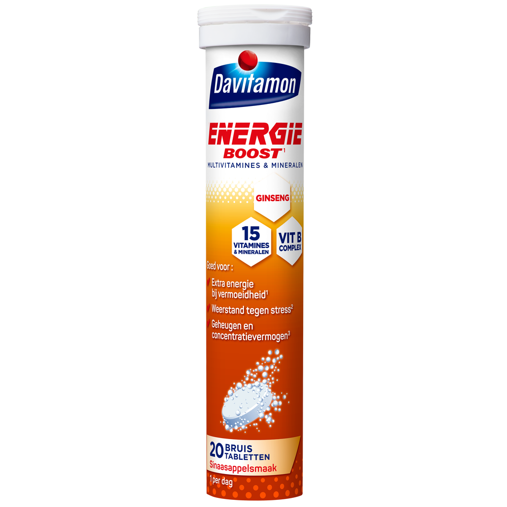 Davitamon Energie Boost Ginseng Bruistabletten afbeelding