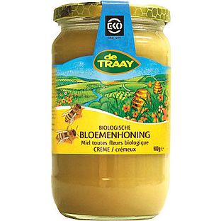 De Traay Bloemenhoning Crème EKO 900GR