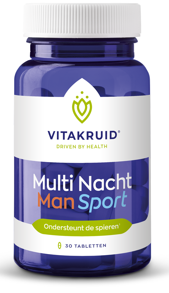 Vitakruid Multi Nacht Man Sport 100% Vegan 30 afbeelding 1