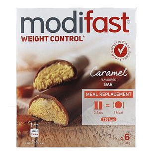Modifast Weight Control Reep Caramel 6ST