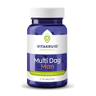 Vitakruid Multi Dag Man 100% Vegan 30 Tabletten 30TB