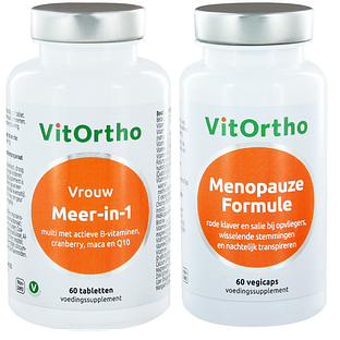 VitOrtho Meer-in-1 Vrouw Tabletten + Menopauze Formule Capsules 2ST