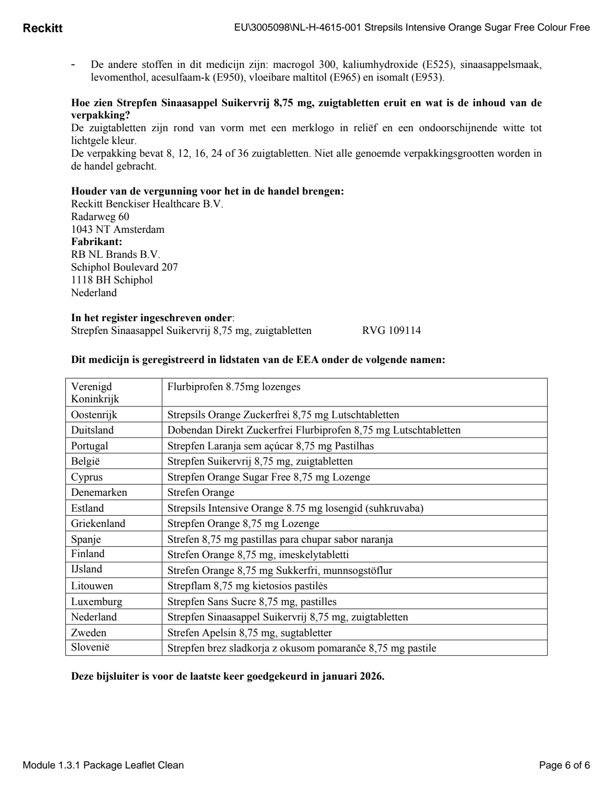 Sinaasappel Suikervij 8.75 mg Zuigtabletten afbeelding van document #6, leaflet