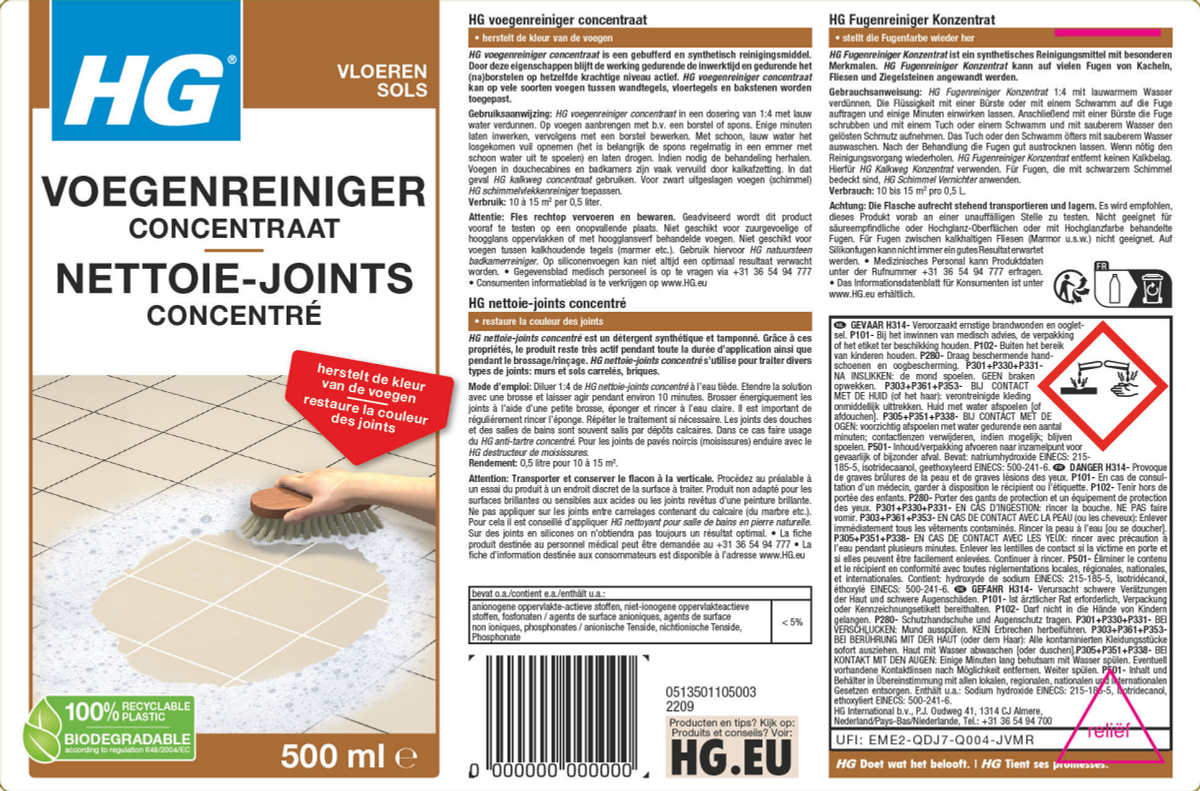 Voegenreiniger Concentraat afbeelding van document #1, label