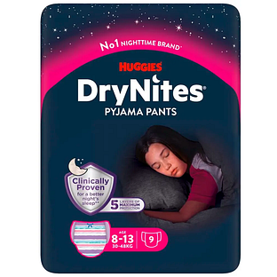 Huggies DryNites Pyjama Pants 8-13 Jaar 9ST