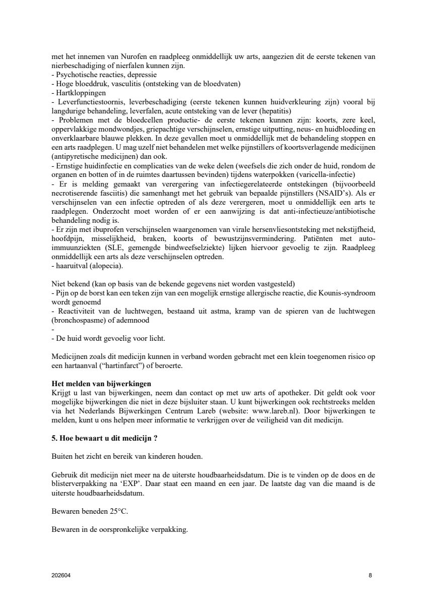 Fastine 200mg Ibuprofen Capsules afbeelding van document #8, leaflet