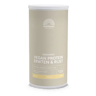 Mattisson HealthStyle Organic Vegan Protein Erwten & Rijst Vanille Poeder 500GR