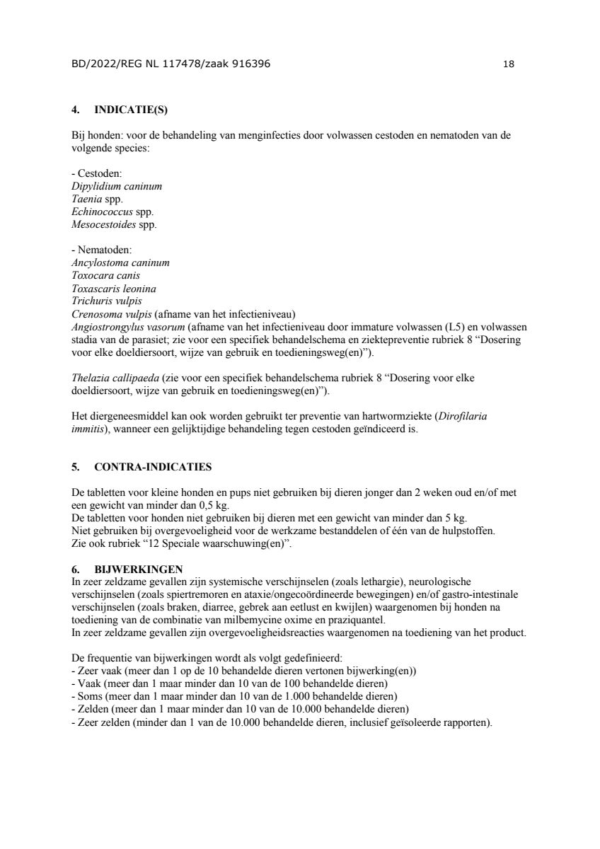 Milquestra Ontwormingsmiddel Honden 0.5 - 10KG afbeelding van document #18, leaflet