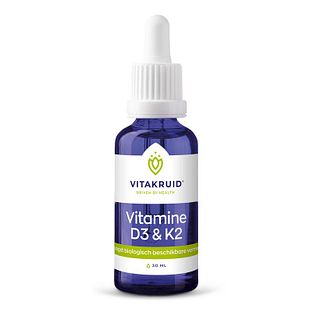 Vitakruid Vitamine D3 & K2 (MenaQ7®) met druppelpipet 30ML