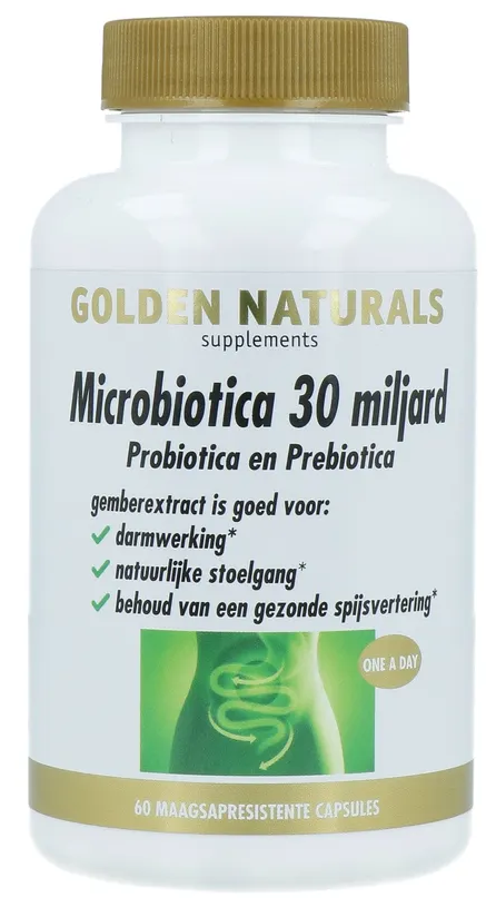 Golden Naturals Microbiotica 30 Miljard Capsules