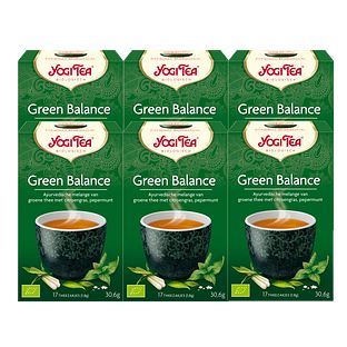Yogi Tea Green Balance Voordeelverpakking 6x17ST