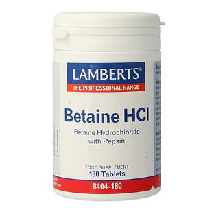 Lamberts Betaïne HCl met Pepsine Tabletten 180TB