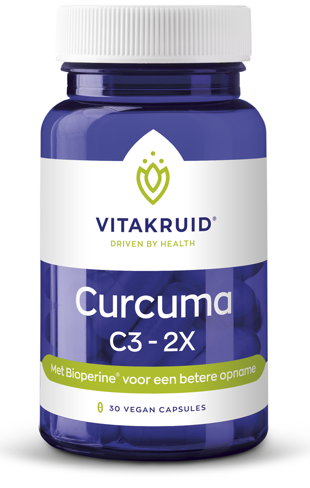 Vitakruid Curcuma C3-2X (95% curcuminoïden) met Bioperine® 30VCP